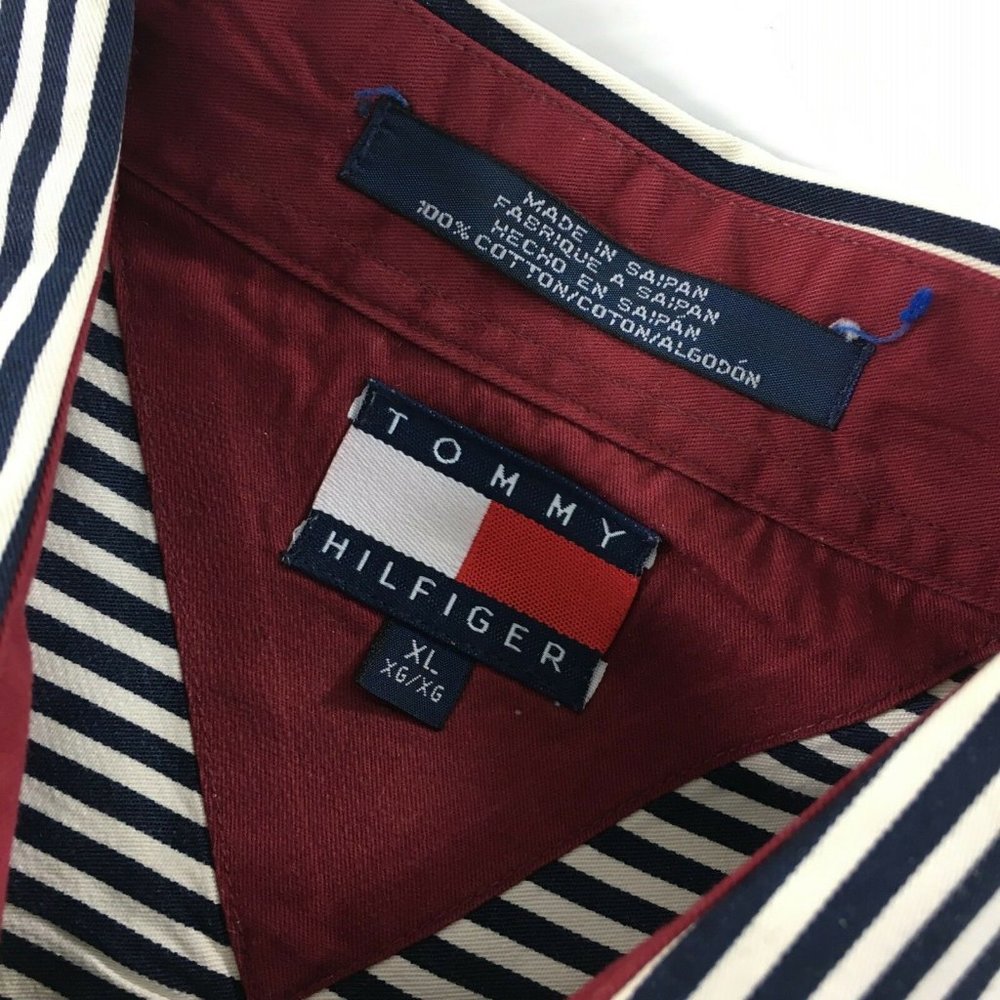 Tommy Hilfiger Men's Shirt XL Button Down Stripe - Picture 2 of 5